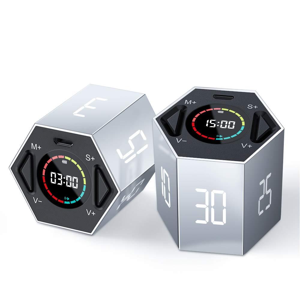  [AUSTRALIA] - PIHEN Timer, Kitchen Timer Multi-Function Electronic Digital Timer for Kids, Flip Timer with Time and Alarm Function, Suitable for Work, Exercise, Games, Cooking