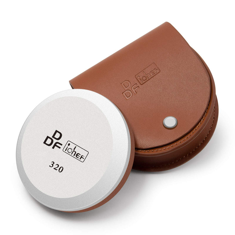  [AUSTRALIA] - DDF IohEF Axe / Hatchet Sharpening Stone 180/320 Grit, Professional Whetstone & Tool Sharpener, Axe Sharpener with Portable Bag