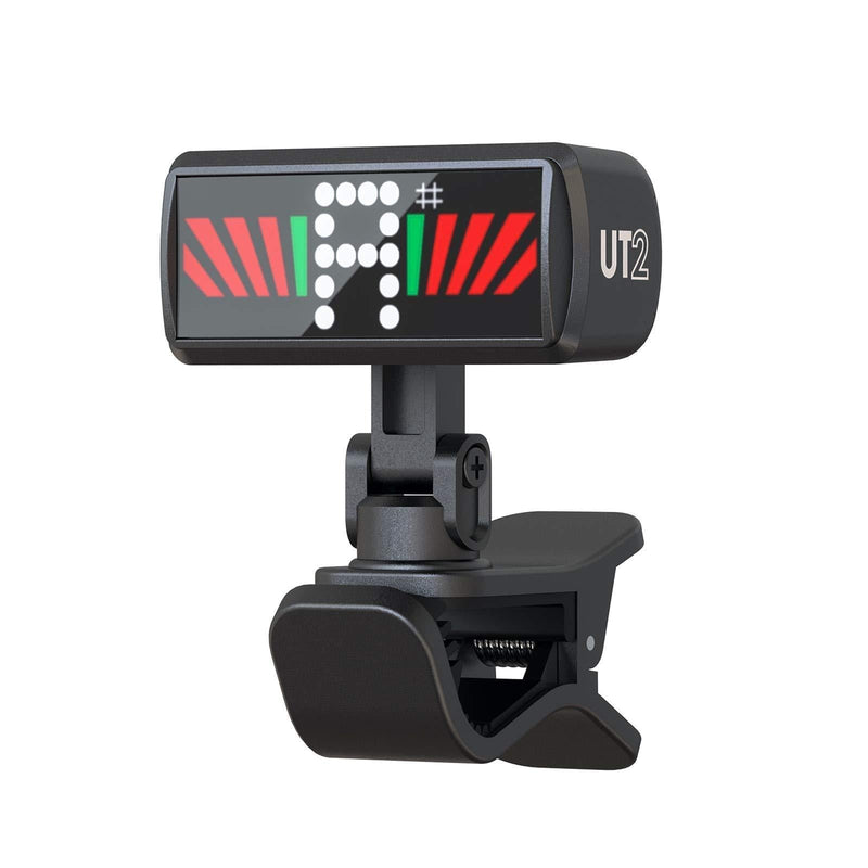 KLIQ Ultra-TinyTuner (UT2), Micro Clip-On Tuner - for use with Guitar, Ukulele, Violin, Bass and all stringed instruments (for Acoustic & Electric Guitar, Bass, Mandolin, Violin, Ukulele, and Banjo) UT2 - LeoForward Australia