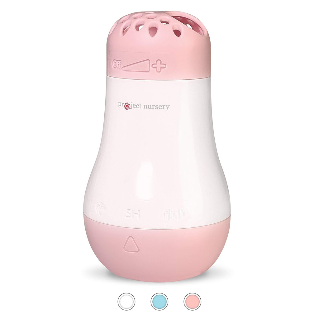  [AUSTRALIA] - Baby Husher Baby Sound Machine - from Project Nursery – Mother’s Soothing “Shhh” Sleep Miracle Soother Sound Machine w/Preloaded Sounds, Sleep Timer or Continuous Play – Battery Operated - Pink