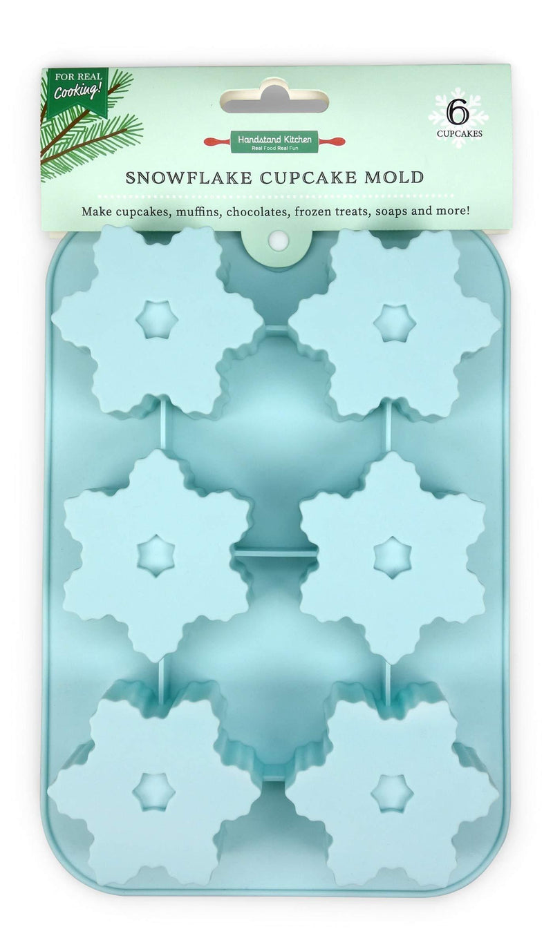  [AUSTRALIA] - Handstand Kitchen Winter Wonderland Snowflake Shaped Cupcake Mold