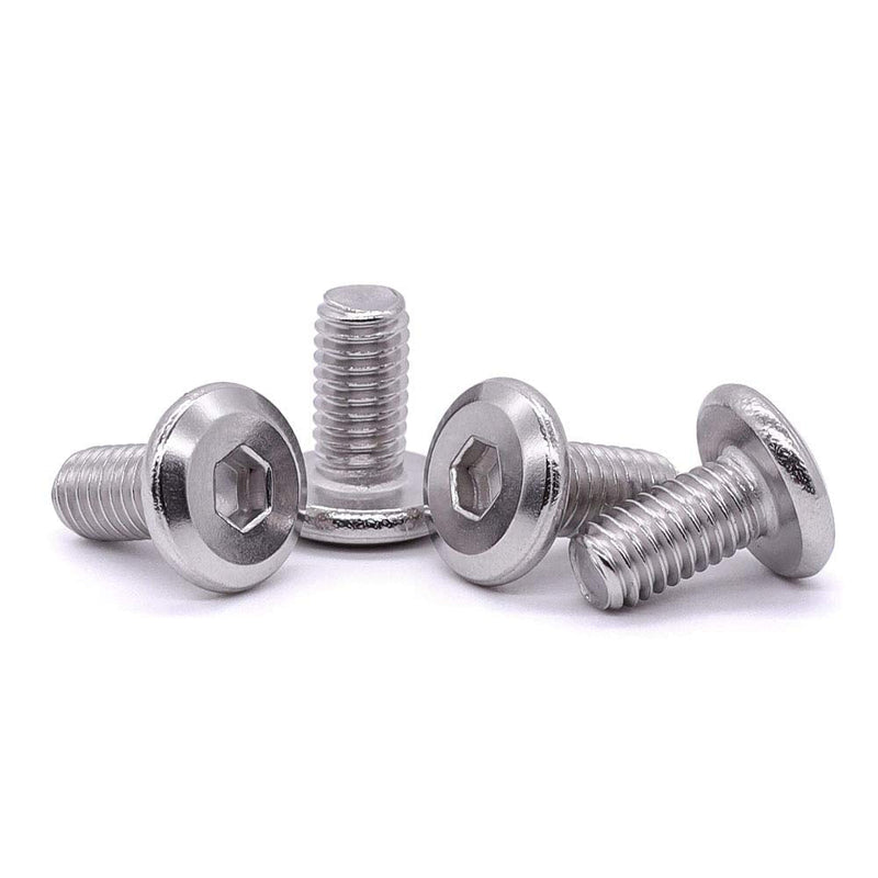  [AUSTRALIA] - M6-1.0 x 10mm Flat Head Hex Socket Cap Screws Bolts, 304 Stainless Steel 18-8, Countersunk Connector Screws for Furniture Baby Bed Chairs, Bright Finish, Full Thread, Pack of 30 M6-1.0 x 10mm (30 PCS)