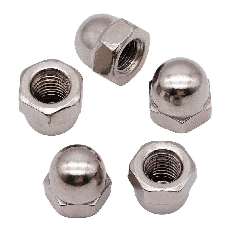  [AUSTRALIA] - #8-32 (50 PCS) Acorn Hex Cap Nuts Locknuts, 304 Stainless Steel, Bright Finish #8-32 （50 PCS)