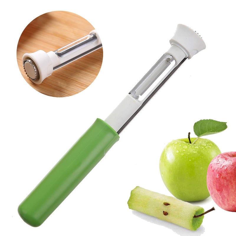  [AUSTRALIA] - Stainless Steel Apple Corer Tool, A Small Multifunctional Kitchen Tools With Peeling and Core Removal Functions, Which can Easily Remove Fruit Peels and is Easy to Clean.