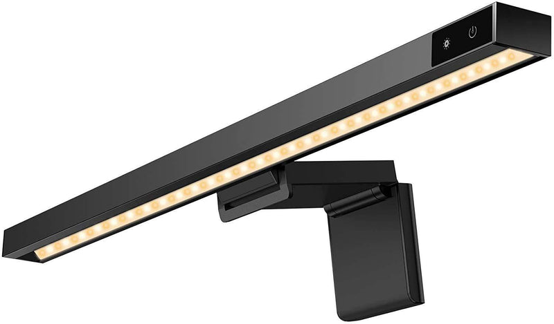 Screen bar Monitor lamp, Computer Monitor Light, No Screen Glare Its Asymmetrical Optical Design，with 3 Color Temperature and Dimming，Matte Black USB Powered Office Lamp - LeoForward Australia