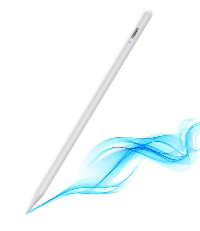 Stylus Pen for iPad with Palm Rejection, DANGZW Magnetic Active Pencil with Compatible with (2018-2020) Apple iPad 6/7/8th Gen, iPad Pro (11/12.9"),iPad Mini 5, iPad Air 3 for Precise Writing/Drawing 2 White - LeoForward Australia