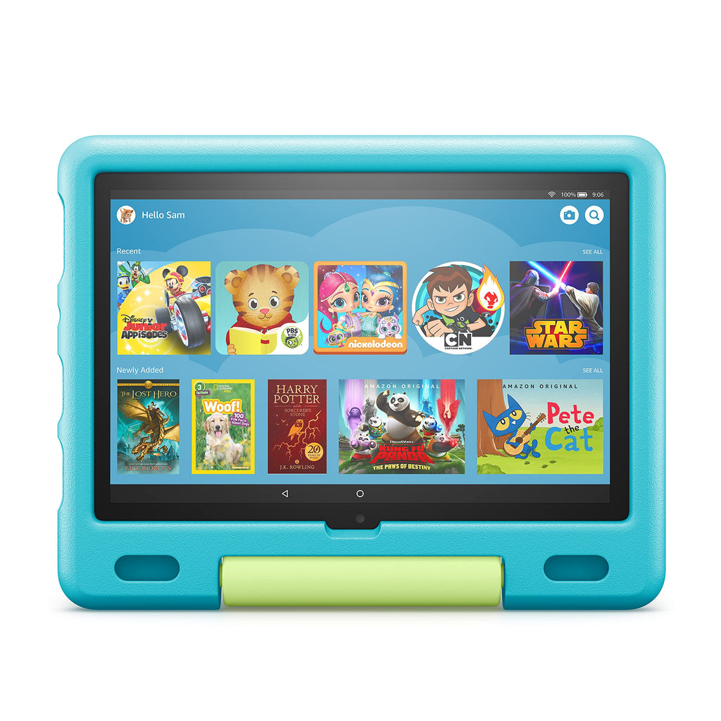  [AUSTRALIA] - Amazon Kid-Proof Case for Fire HD 10 tablet (Only compatible with 11th generation tablet, 2021 release) – Aquamarine