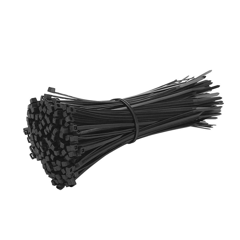  [AUSTRALIA] - ETOPARS 250 X Black 10" Self Locking Nylon Plastic Cable Ties 50 Pounds Width 0.19inch Electrical Wrap Protected Wire Cord Zip Tie Strap Lock Black 250Pcs 10" X 0.19"
