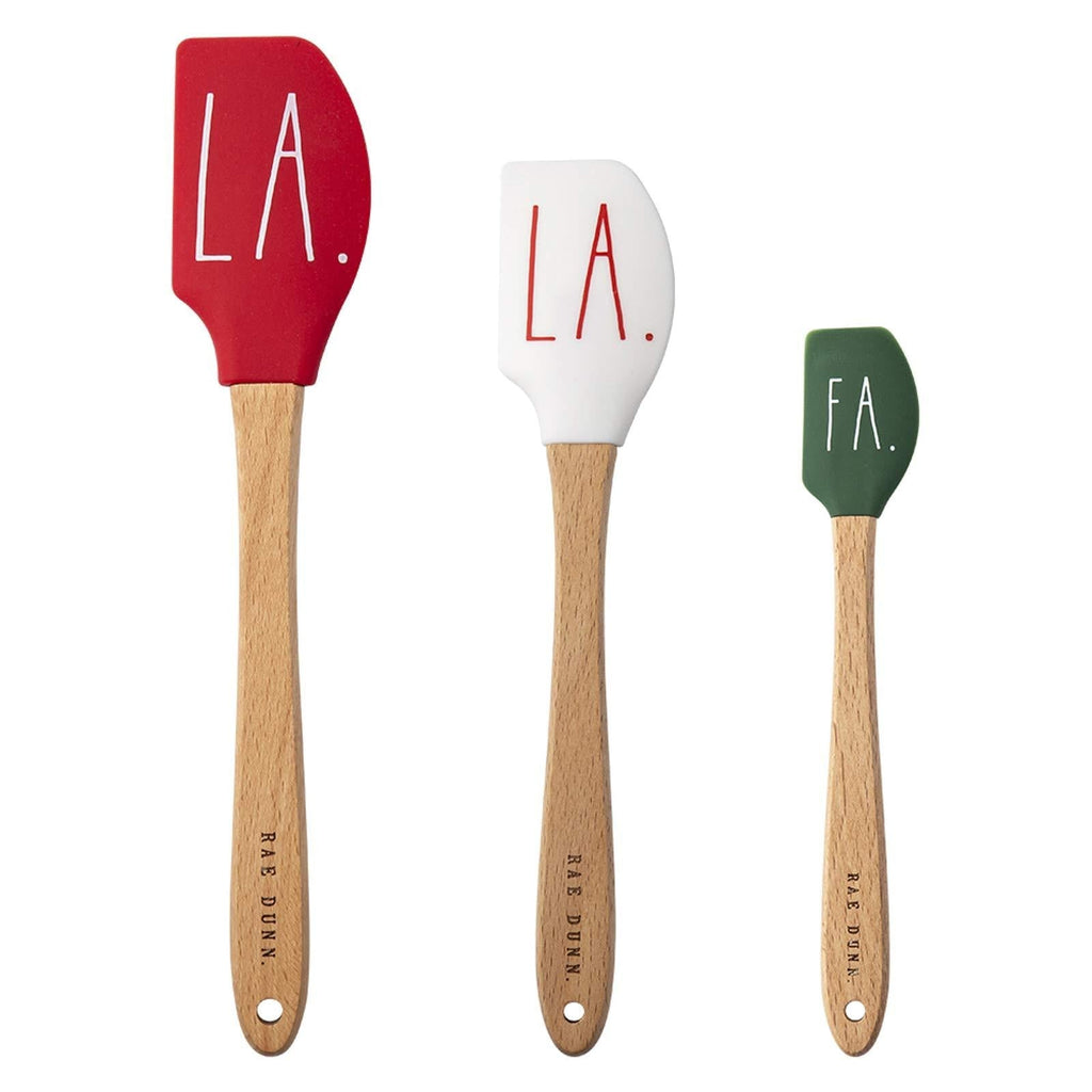  [AUSTRALIA] - Rae Dunn Collection 3 Piece Holiday Silicone Spatula Set- by Cook with Color