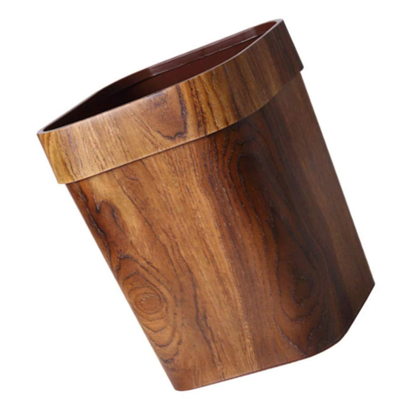  [AUSTRALIA] - GARNECK Trash Can Wood Small Square Wastebasket Garbage Container Bin Trash Can Pail for Bathroom Kitchen Home Office