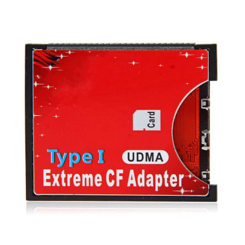 CY SD SDHC SDXC to CF Compact Flash Memory Card Adapter Reader Type I 16/32/64/128GB CF to SD Card Converter red - LeoForward Australia