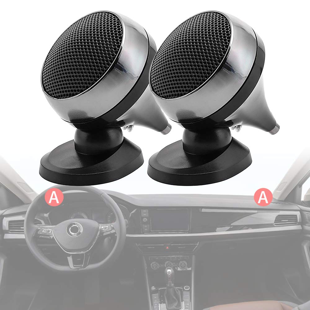 ePathChina 2pcs Universal Car Tweeter Loudspeaker 150W 4Ohm Audio Silk Film for Car Modification High-Pitched Car Audio Modification Nondestructive - LeoForward Australia