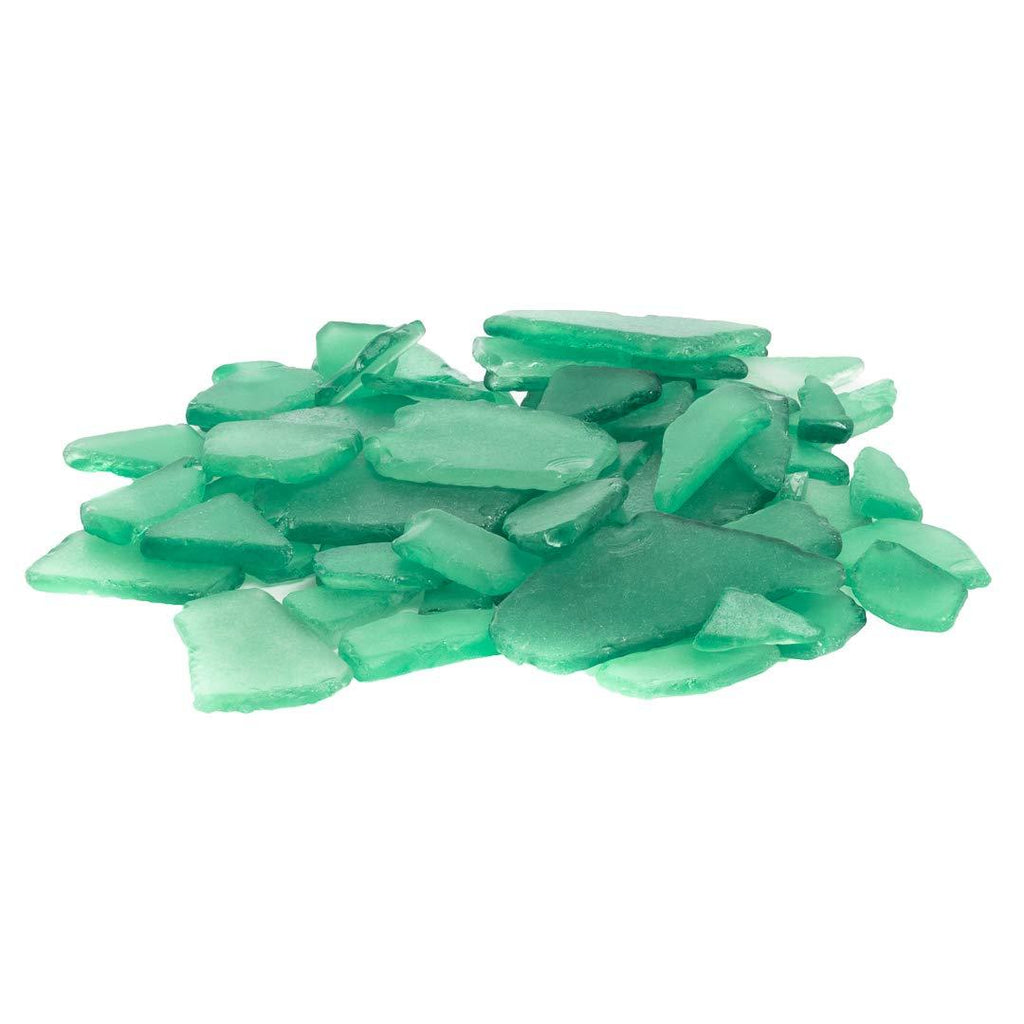  [AUSTRALIA] - Nautical Crush Trading Sea Glass | Green Sea Glass Mix | 11 Ounces of Sea Glass for Art Crafts and Decor | Sea Glass Bulk