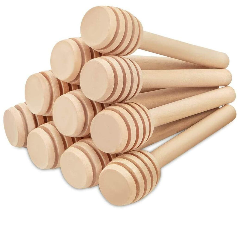  [AUSTRALIA] - Aeyistry 10 Pieces 3 Inch Mini Honey Dipper Stick for Birthday Wedding Christmas Party Favor DIY Gift Crafting