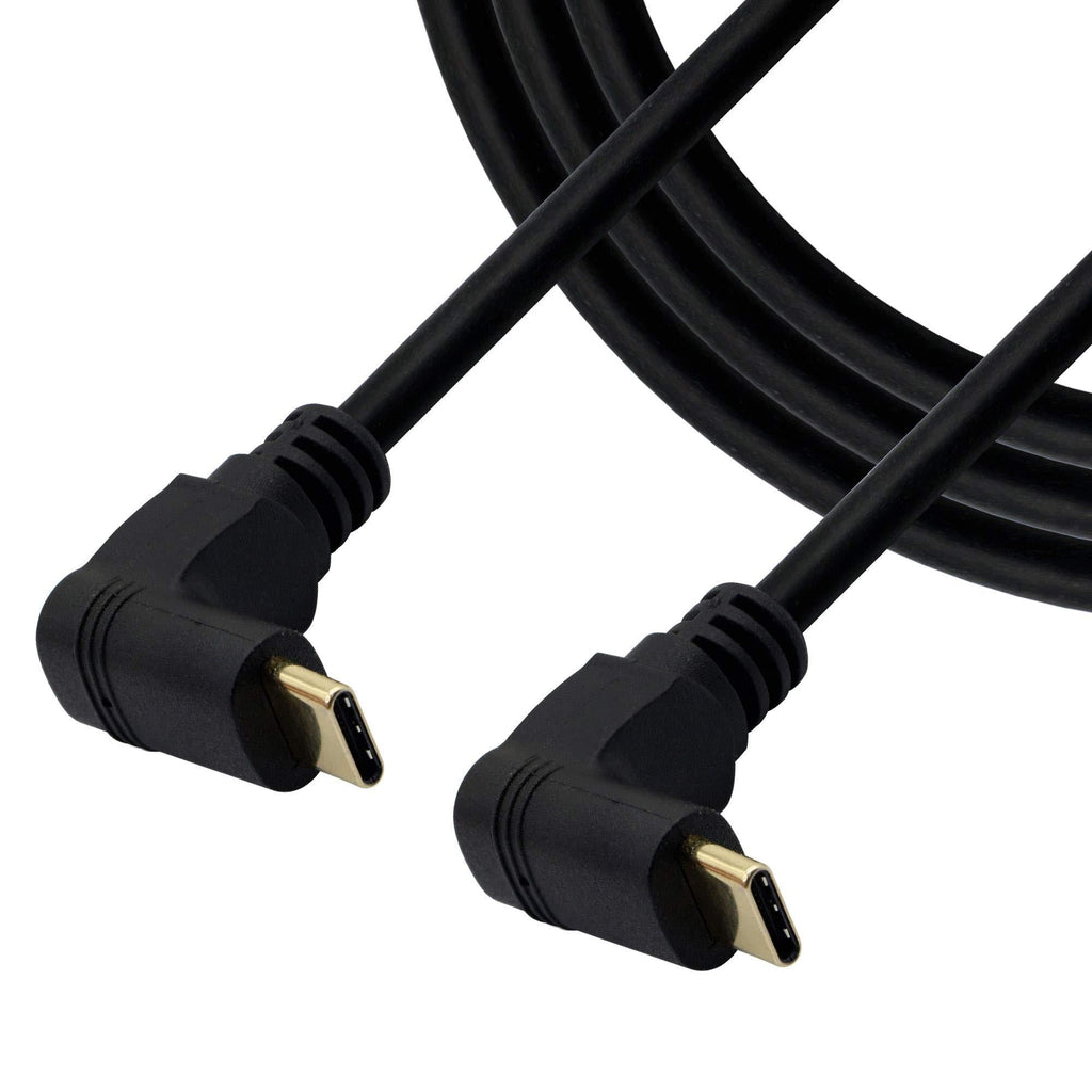 Right Angle 90 Degree Type C Cable,Type C Male to Type C Male 90 Degree Cable Up/Down Angle Charging Data Synchronization Extension Cable 3FT - LeoForward Australia