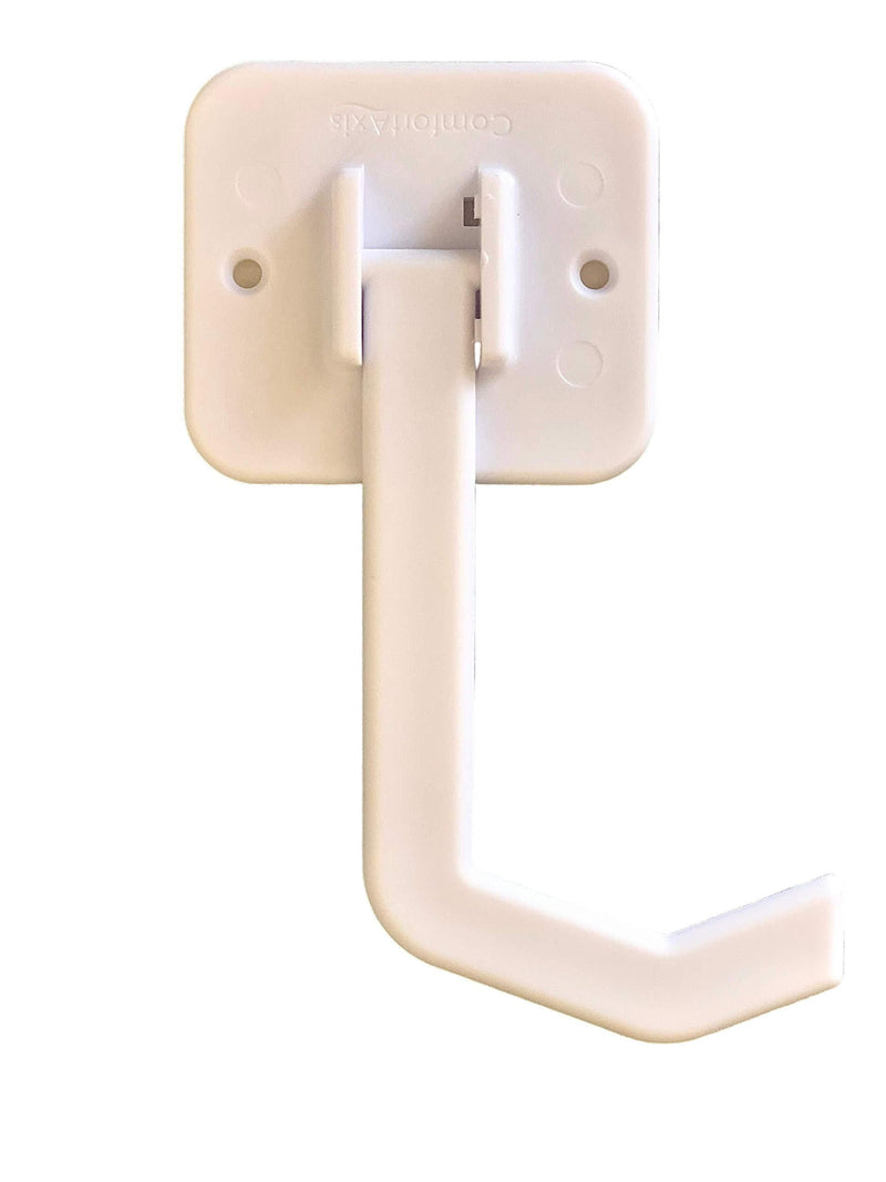 Comfort Axis Under Cabinet Banana Hook Hanger, White, Pack of 2 - LeoForward Australia