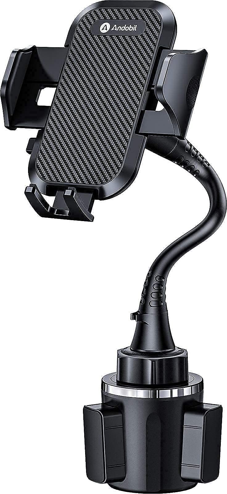  [AUSTRALIA] - [Newest & Solidest] andobil Unbreakable 15" Car Cup Phone Holder, [Big Phones Friendly & No Falling Off] Adjustable Long Neck Cup Holder Phone Mount for Car [Ultra-Durable] Fit for All Cell Phones