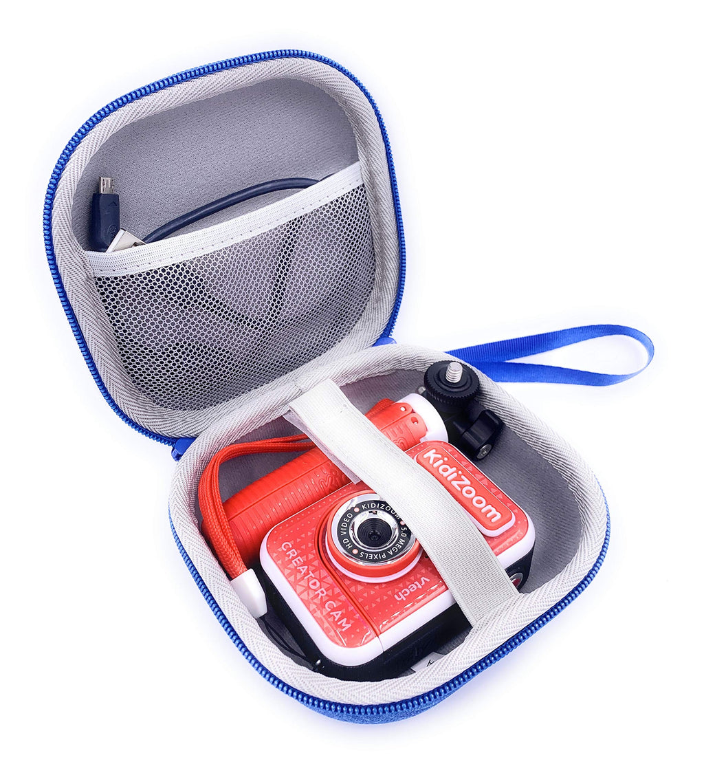  [AUSTRALIA] - Xcivi Hard Carrying EVA Case for VTech KidiZoom Creator Cam Kid Video Camera, Compatible Vtech Kidizoom Camera Accessory (Blue) Blue