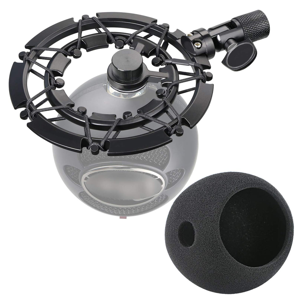  [AUSTRALIA] - Blue Snowball Shock Mount with Pop Filter Matching Mic Boom Arm Stand, Compatible for Blue Snowball iCE USB Mic by YOUSHARES