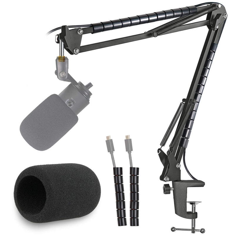  [AUSTRALIA] - K669 Microphone Boom Arm Mic Stand, Windscreen and Cable Sleeve Compatible with Fifine K669 669B USB Podcast Microphone to Recording and Streaming by YOUSHARES