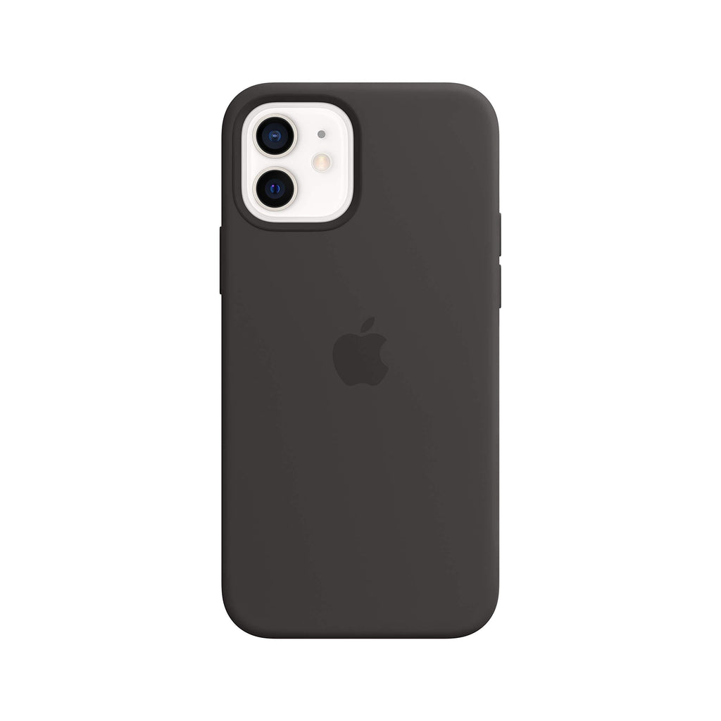 Apple Silicone Case with MagSafe (for iPhone 12 and iPhone 12 Pro) - Black - LeoForward Australia