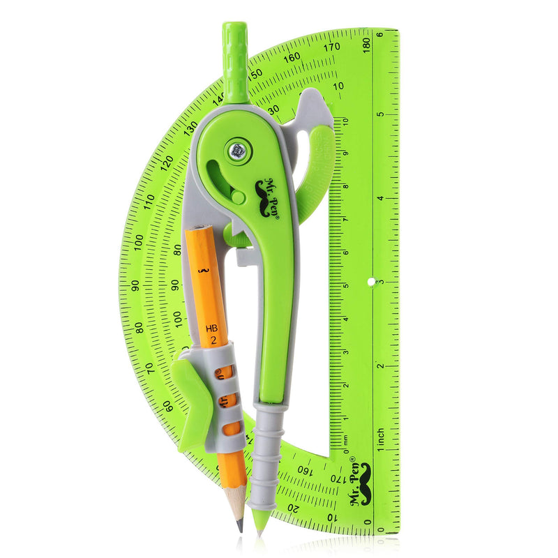 Mr. Pen- Compass and Protractor Set, Geometry Kit, Compass Protractor Set, Protractor, Compass for Geometry, Math Compass, Compass School, Math Compass And Protractor, Geometry Tools Set, Geometry Set - LeoForward Australia