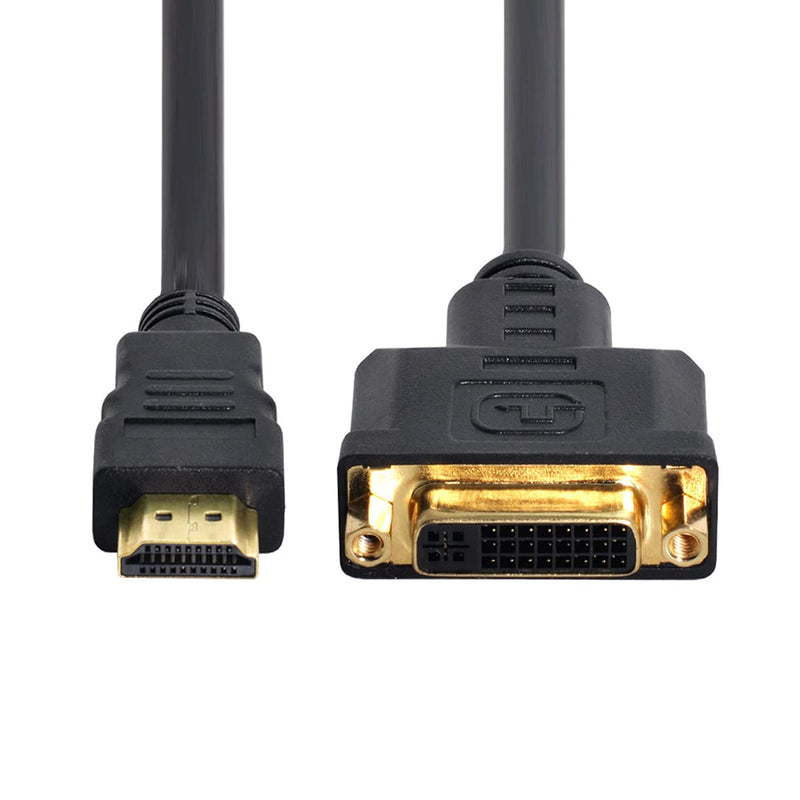  [AUSTRALIA] - CY HDMI to DVI Cable HDMI Male to DVI(24+5) Female Adapter 1080P for PC Laptop HDTV DVI to HDMI Adapter HDMI Male to DVI Female