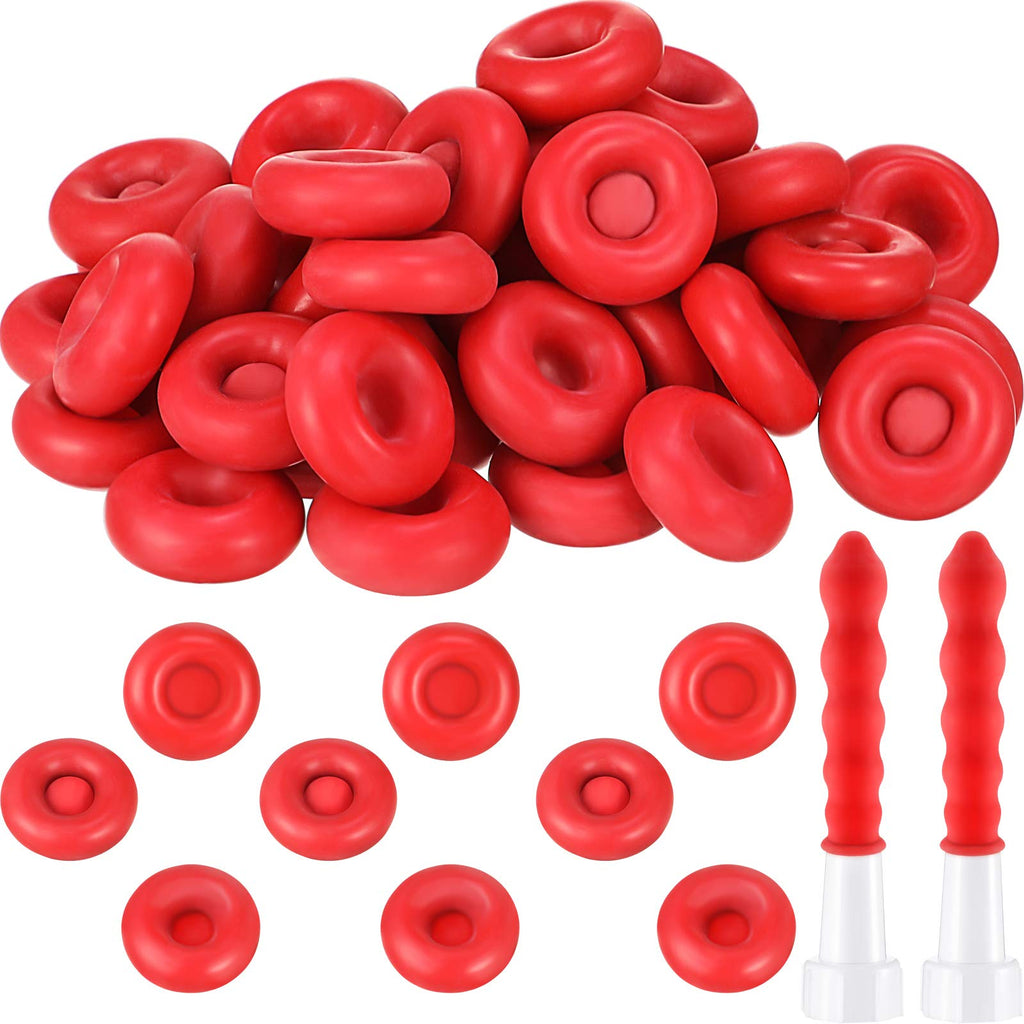  [AUSTRALIA] - Caulk Cap Caulk Saver Cap Caulk Finishing Tool Caulk Saver Caps Caulking Tube Covers Tube Caps for Sealing and Preserving, Red (50 Pieces) 50