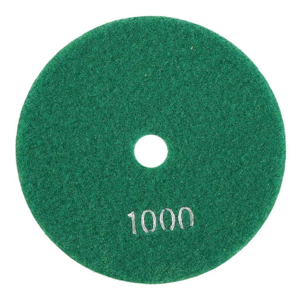  [AUSTRALIA] - iFCOW Polishing Disc Diamond Wheel 5 inch 125mm Wet Diamond Polishing Pads Grinding Discs For Granite Concrete Marble(50) 1000 Green