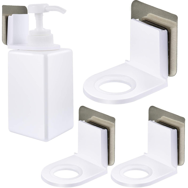  [AUSTRALIA] - Shower Gel Bottle Rack Hook Self Adhesive Wall Mounted Shampoo Holder Hook Shower Gel Bottle Rack Hanger Liquid Soap Shower Holder for Wall Kitchen Bathroom Toilet (3) 3