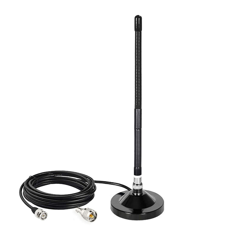  [AUSTRALIA] - Bingfu CB Antenna 27MHz Magnetic Base CB Radio Antenna BNC & PL259 Male CB Antenna Compatible with Cobra Midland Uniden Maxon President Portable Handheld CB Radio Mobile Radio Police Scanner