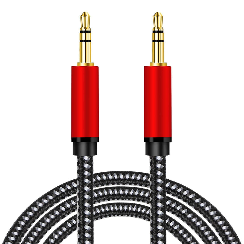 3.5mm Long AUX Audio Cable 2 Pack,NeeKeons Male to Male Audio Cable Nylon Braided Stereo Aux Cable/Auxiliary Cable/Aux Cord for PS4,Phone, Tablets, Headphones, Headset, PC, Laptop and More (0.3m/ft) 0.3m/ft - LeoForward Australia