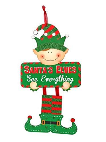  [AUSTRALIA] - RAPL Santa's Elves See Everything Hanging Decor Christmas Holiday