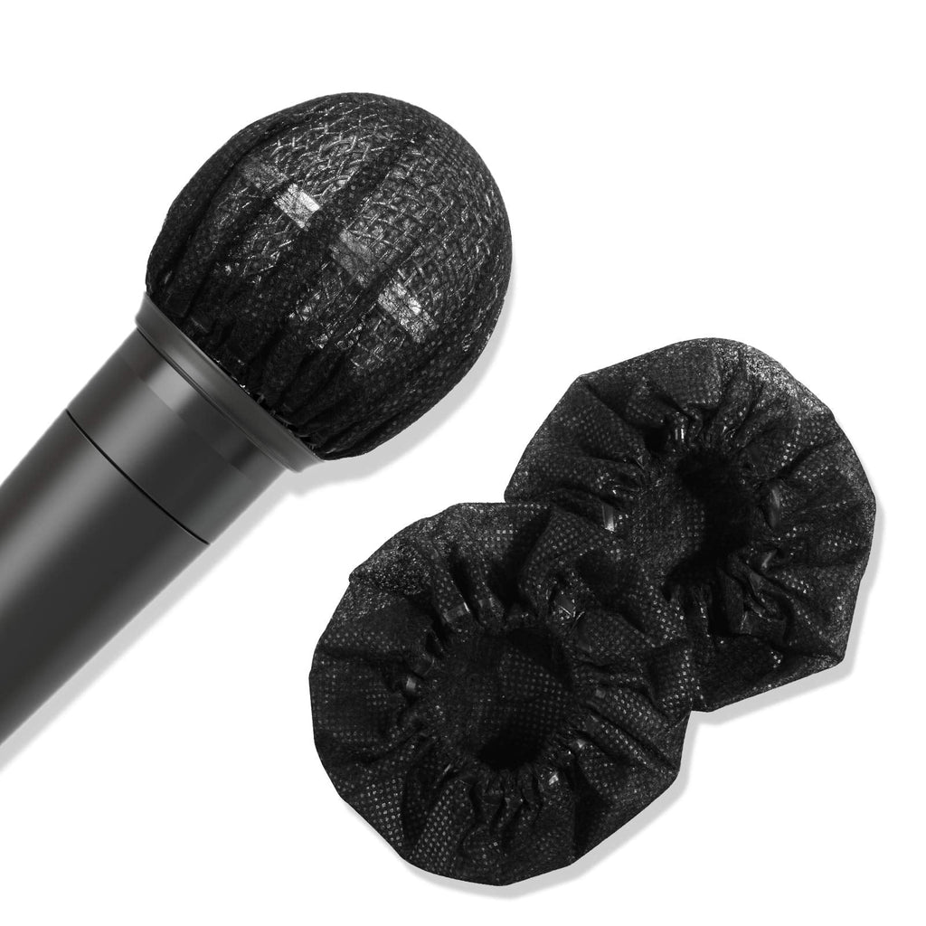  [AUSTRALIA] - 200 Pcs (100 Pairs) Disposable Microphone Cover Sanitary Windscreen, Individually Wrapped Non-Woven Fabrics Mic Covers Clean and No-Odor,Perfect Replacement for Most Handheld Microphone