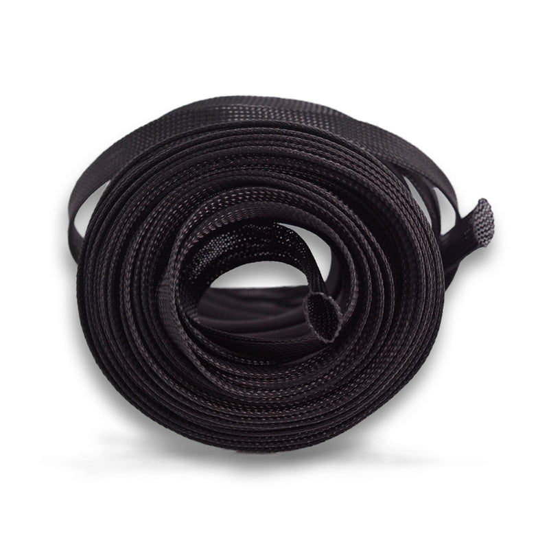  [AUSTRALIA] - Wang-Data 1/4"-20' PET Black Cable Sleeve