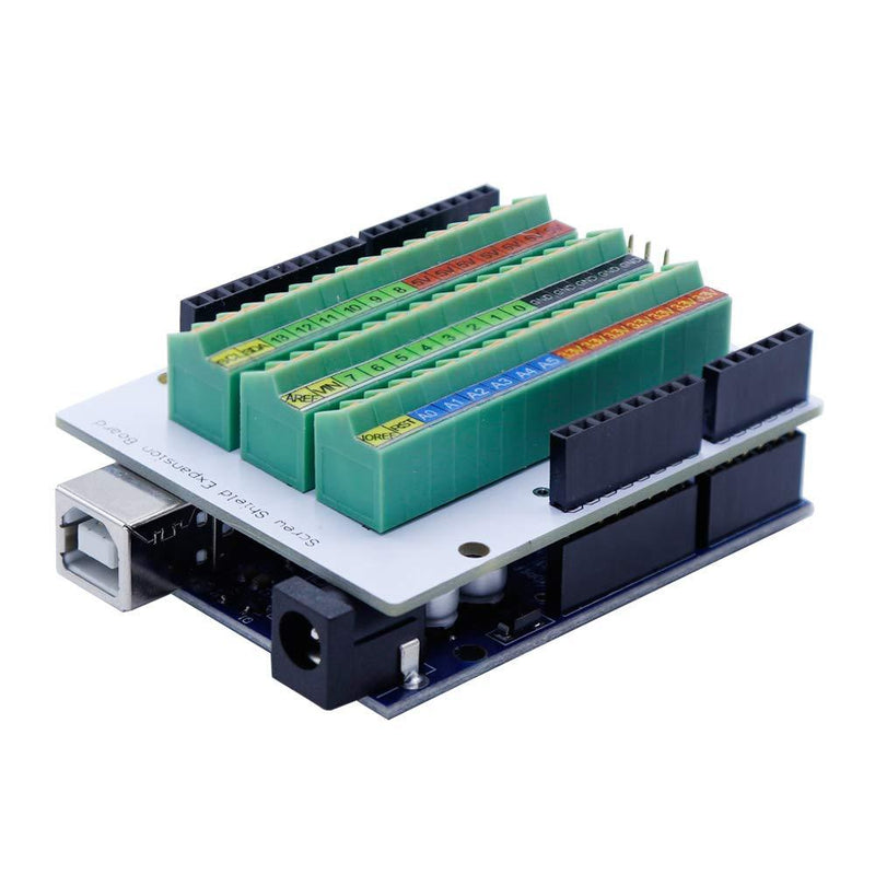 Treedix Spring Terminal Block Breakout Module Expansion Board Compatible with Arduino UNO R3 - LeoForward Australia