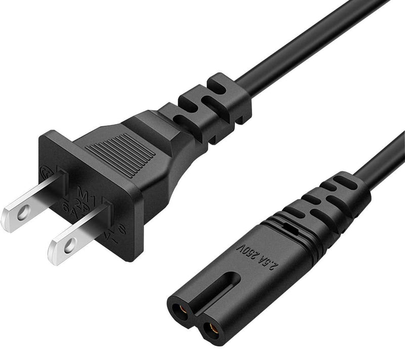  [AUSTRALIA] - 2 Prong Power Cord AC Adapter Compatible for Crosstour P600 P770,TMY V08,AZEUS RD-822,ManyBox projector01,GRC,COOAU A4300,vamvo L4200,OHDERII,DBPOWER RD820,SeeYing T5,Hompow T20 Projector