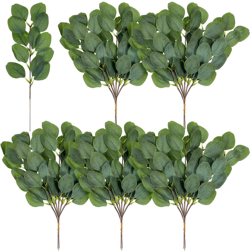  [AUSTRALIA] - 30 Pieces Artificial Eucalyptus Leaf Stem Long Oval Eucalyptus Artificial Greenery Leaves for Wedding, Holiday, Garden, Home, Office, Greens Decor
