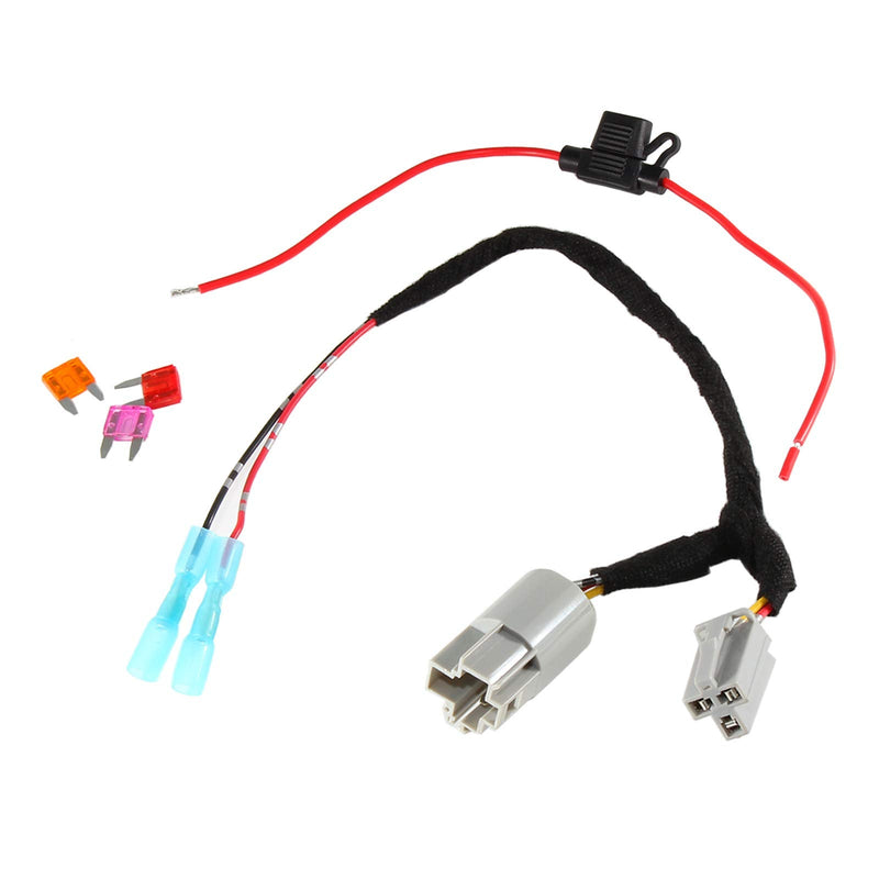  [AUSTRALIA] - RED WOLF for 2001-2022 Jeep Wrangler JK JKU TJ Unlimited OEM Power Outlet 12 Volt Power Adapter Wire Harness Switch Socket to Add Backup Camera GMRS Driving Detector