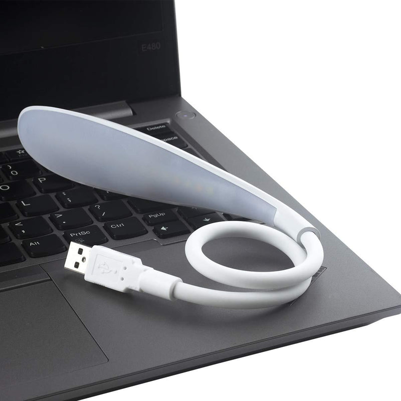 USB Reading Lamp,LXMTY Premium 16 LED Touch-Switch 3 Light Modes 10 Dimmable Brightness,Flexible Gooseneck-(16 LED, White) 16LED-1 - LeoForward Australia