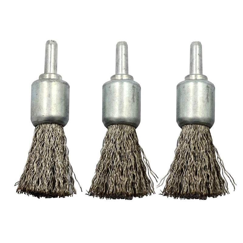  [AUSTRALIA] - DGOL 5 Packs 3/4 inch Stainless Steel Wire Knot End Brush with 1/4 inch Round Shank for Drill 3/4" 5packs