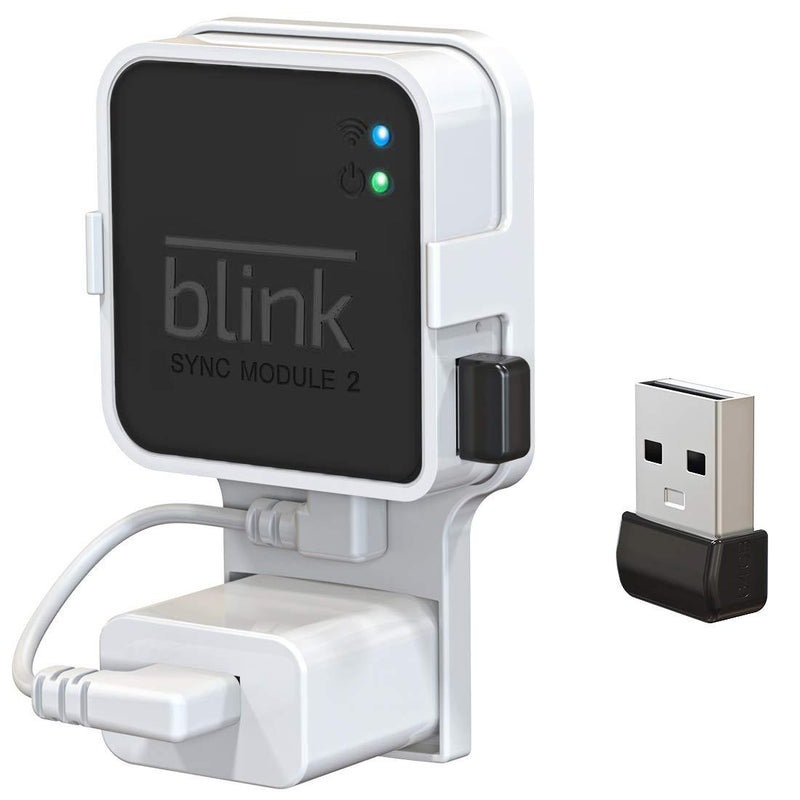 64GB USB Flash Drive and Outlet Mount for Blink Sync Module 2, Save Space and Easy Move Mount Bracket Holder for Blink Outdoor Blink Indoor Security Camera System, Without Messy Wires or Screws - LeoForward Australia
