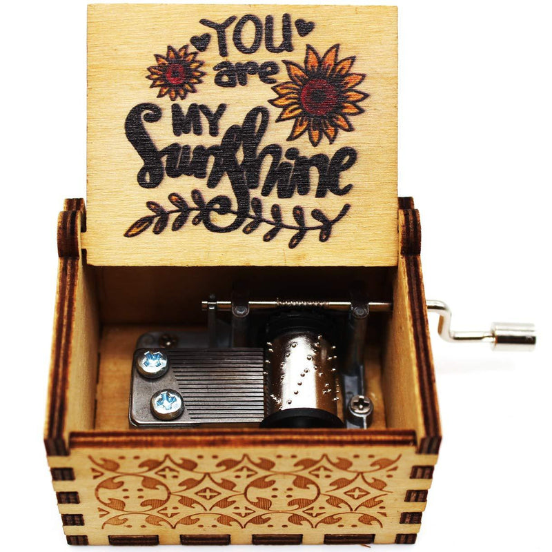  [AUSTRALIA] - Lastsummer You are My Sunshine Music Box – Gift for Holiday, Christmas, Kids, Woman – 1 Set（ty3）