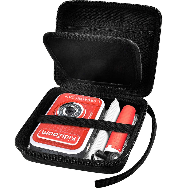  [AUSTRALIA] - Kid Toy Camera Case for VTech Kidizoom Creator Cam Video Camera, Hard Travel Carrying Storage with Accessories Pocket - Black