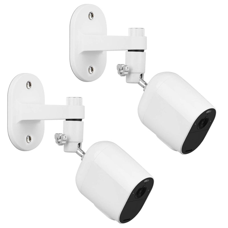  [AUSTRALIA] - 2Pack Security Wall Mount for Arlo Pro, Arlo Pro 2, Arlo Ultra, Arlo Pro 3, Arlo Go, Arlo Essential Spotlight Camera, Adjustable Indoor/Outdoor Mounting Bracket for Your Surveillance Camera (White) White