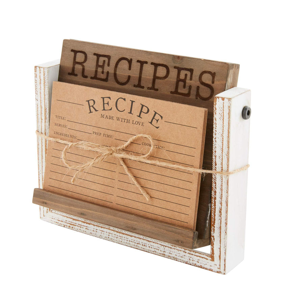  [AUSTRALIA] - Mud Pie Recipe Holder Easel, 5 1/2" x 6 1/2" | Card 4" x 6", Brown