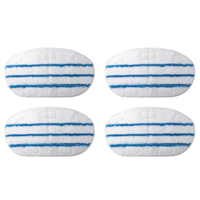  [AUSTRALIA] - Flammi 4 Pack Steam Mop Replacement Pads for PurSteam ThermaPro 10-in-1 Steam Mop Washable Reusable Pads