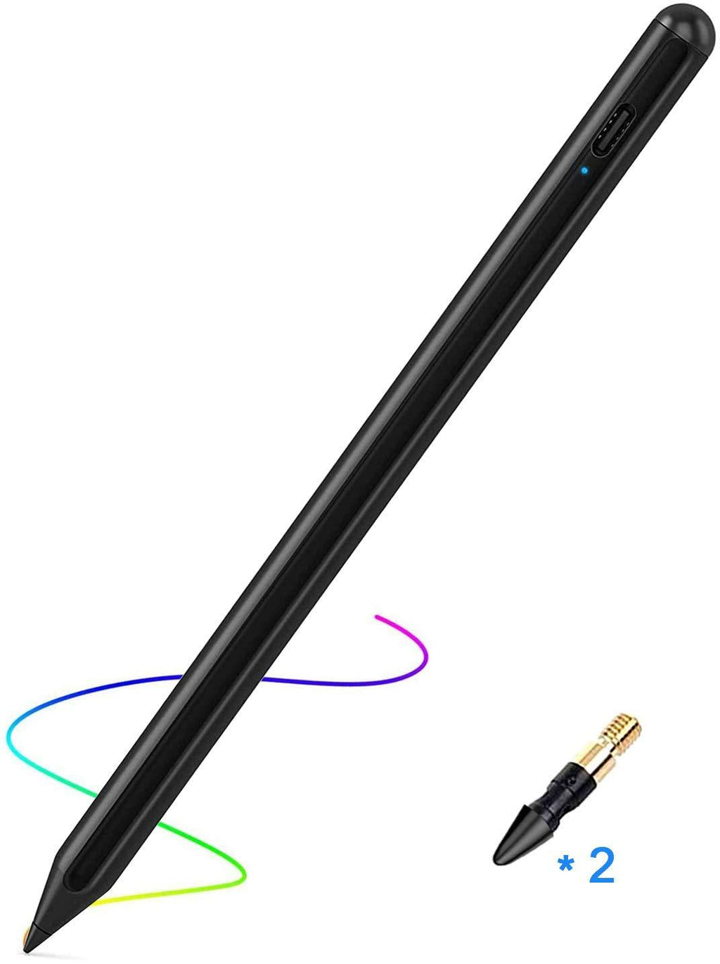 Aibay Stylus Pen Compatible with Apple iPad Pro 2018-2020 Apple iPad 6th 7th 8th Generation iPad Air 3rd 4th Gen iPad Pro 11-12.9 Inch iPad Mini 5th Gen. Black - LeoForward Australia