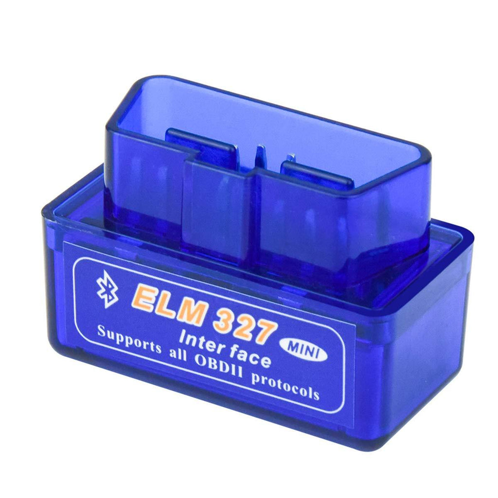 Mini Bluetooth OBD2 Scanner ELM327 Automotive OBD OBDII Code Reader Car Check Engine Light Diagnostic Scan Tool for iOS, Android, PC Devices Blue - LeoForward Australia