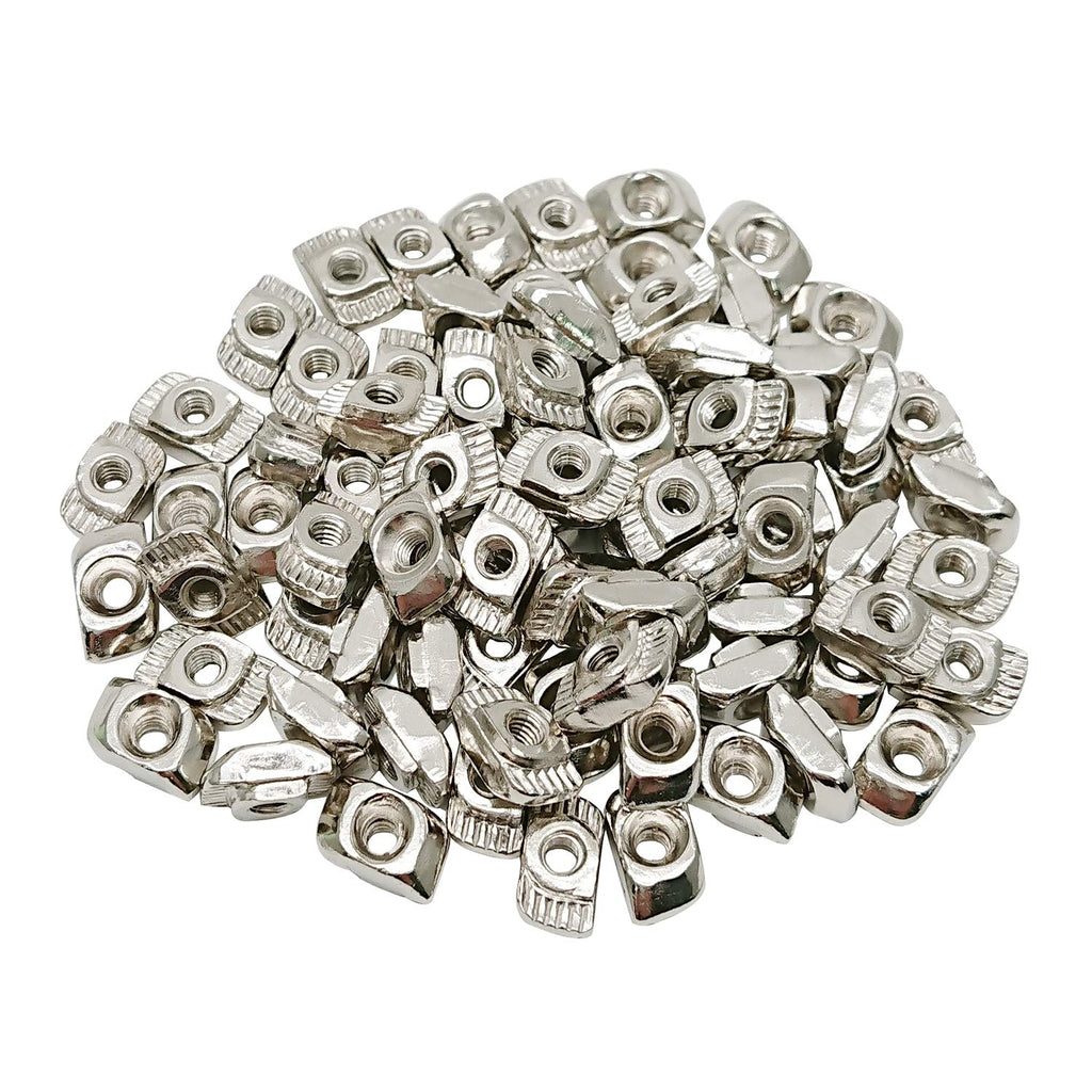  [AUSTRALIA] - Sliding T Nuts 2020 Series M3 T Slot Nut Fastener for 6mm Slot Aluminum Profile Accessories, 100 Pcs 3M